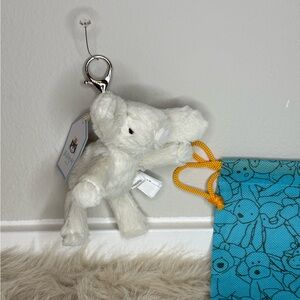 Jellycat Smudge Rabbit Keychain with Dust Bag